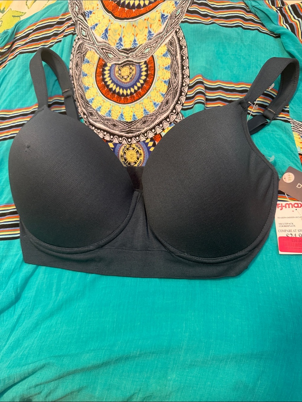 Teal T-Shirt Bra with Light Padding - Women Intimates